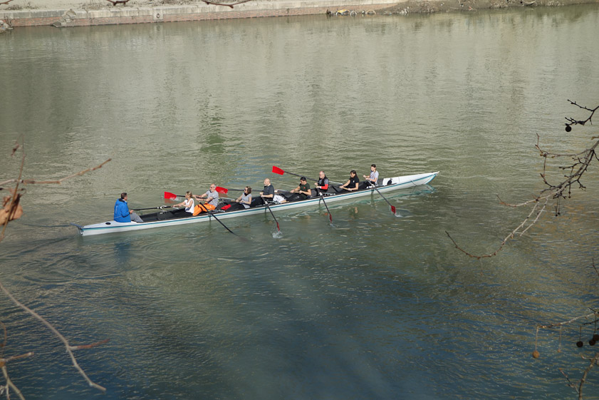 Not pulling together. This appears to be four couples.