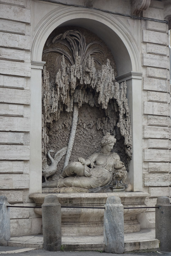 Another of the four fountains at the four corners of the intersection of Via delle Quatro Fontane and Via Vente Settembre.