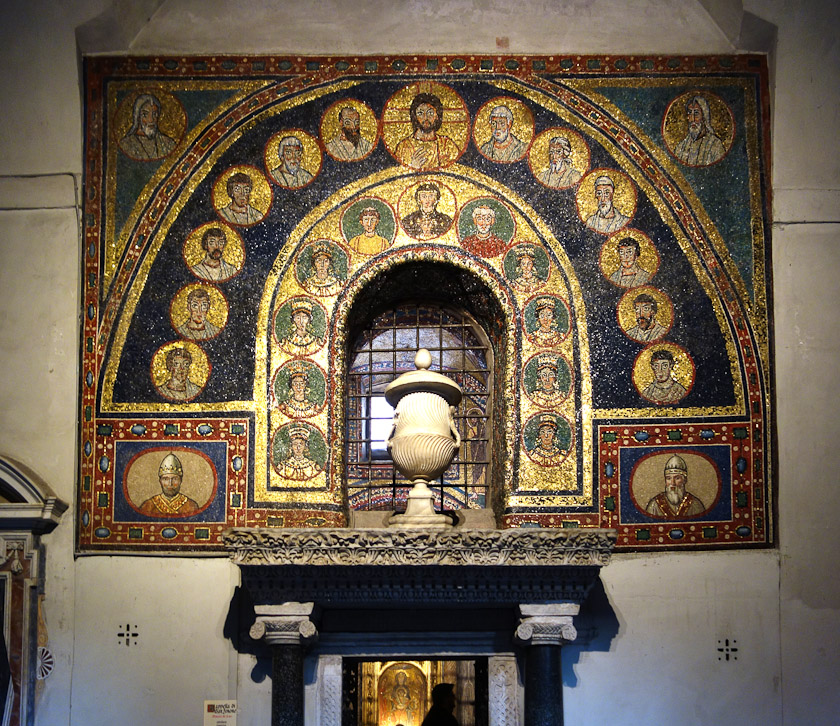 The entrance to the chapel of S. Zeno