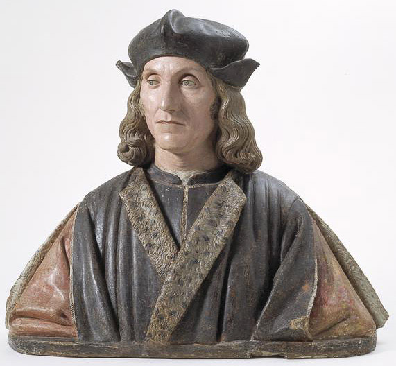 Another likeness of Henry VII, by Pietro Torrigniano, in the Victoria & Albert Museum. Torrigniano also made the tomb of Henry VII and Elizabeth of York that is located in the Lady Chapel.