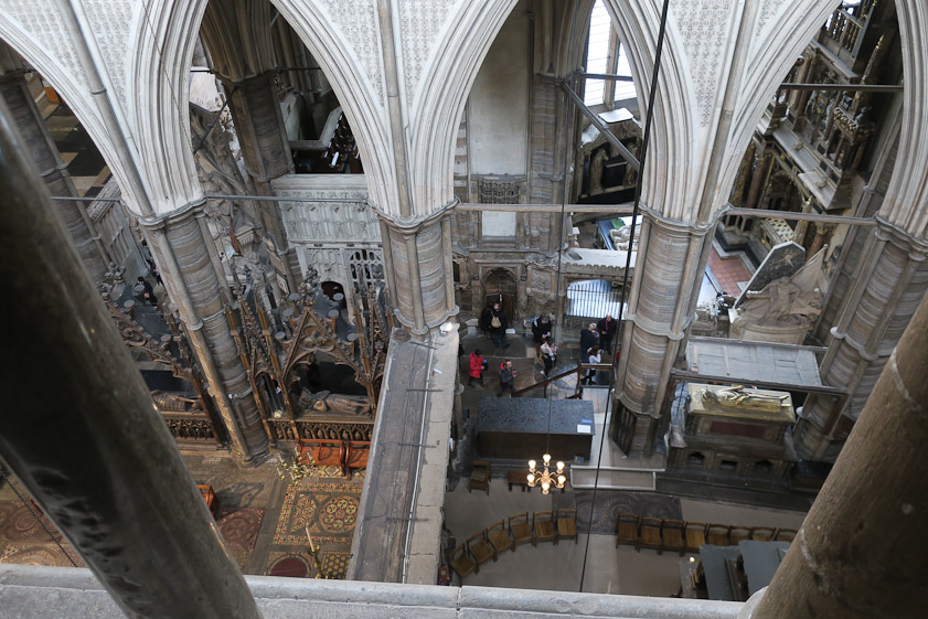 View looking north and down from the Jubilee galleries.