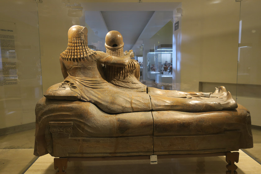 We faulted this museum on several counts. Lighting in the galleries was too bright, leading to many reflections in the glass display cases.