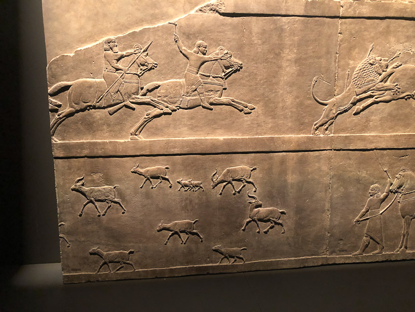 This hunt scene was part of the BM exhibition 