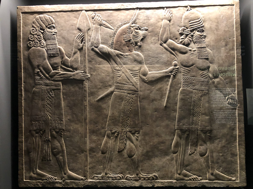 The left protective spirit is a lahmu or 