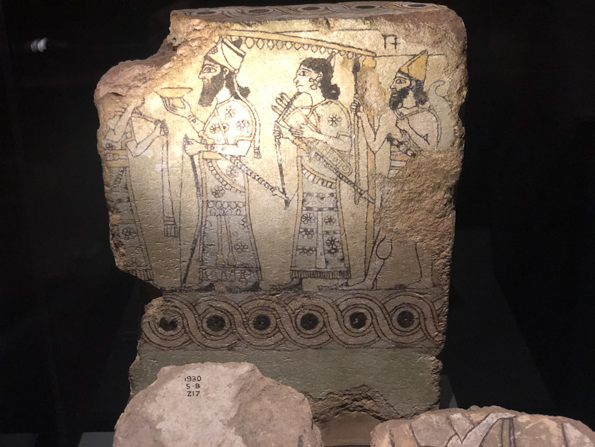 A wall painting from a palace at Til Barap in Syria