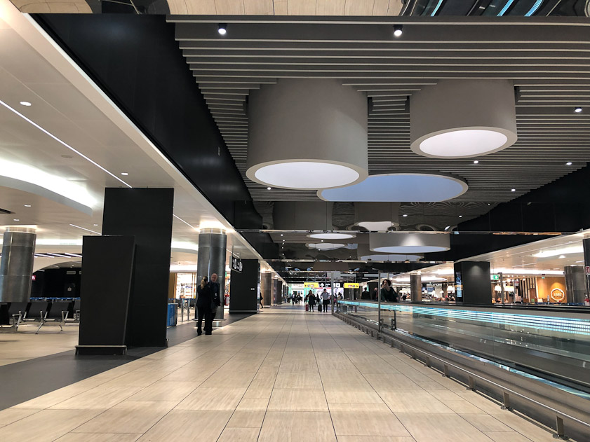 Inside Fiumicino Airport