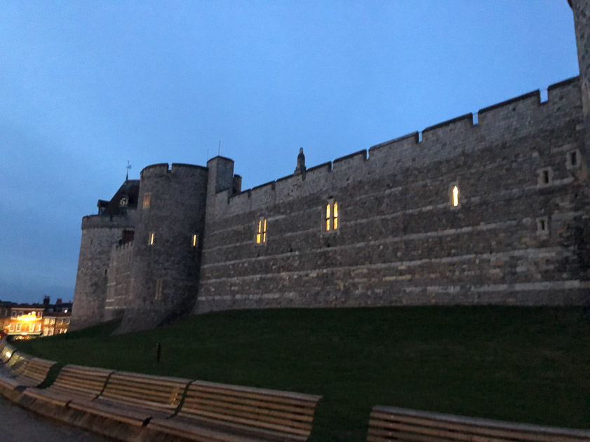 The west end of the castle, looking north.