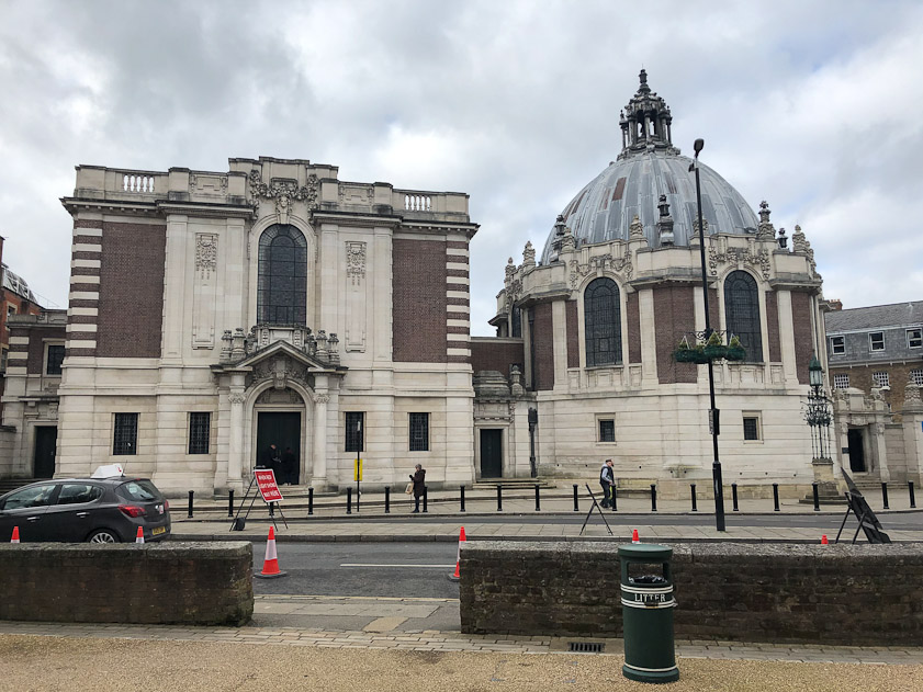 The domed building is labeled 