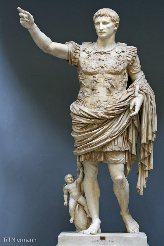 This was found in 1863 at the House of Livia, a statue of Livia's husband, Augustus. It is in the Vatican Museum..