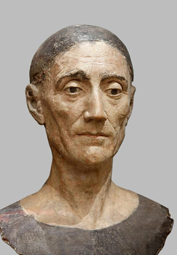 The face of the effigy of Henry VII, died 1509. https://www.westminster-abbey.org/abbey-commemorations/royals/henry-vii-and-elizabeth-of-york