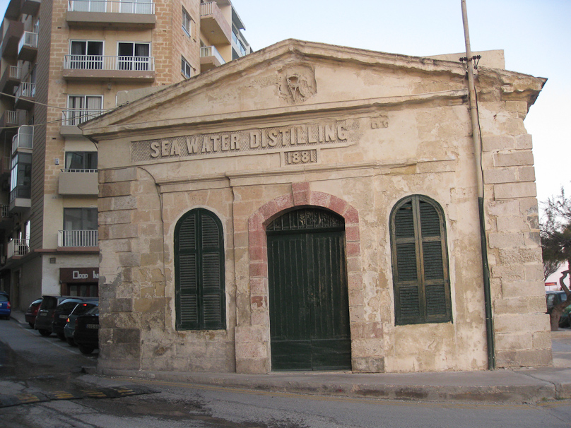 Before reverse osmosis was invented, this plant in Sliema  distilled sea water to make drinking water.
