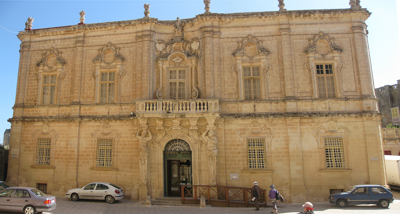The Cathedral Museum in Mdina, originally a seminary, built 1733-42.