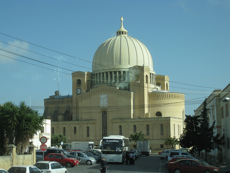 St Sebastian in Hal Qormi, built in 1986. We past this in our bus on our way to the Has Saptan fuel facility adjacent to the Malta airport.