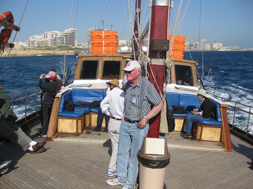 Our tour of the harbor was taken on this sailboat, though it was under power for the tour.