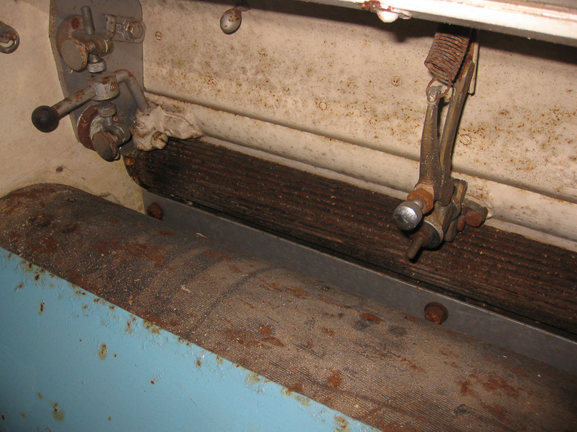 The mill operated with rollers, not circular mill stones.