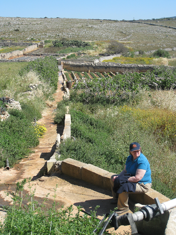 We visited a small farm, though there was no technology in use there. That's Mary Durfee, organizer at the SIA of the tour, and a professor both at Michigan Tech and at the University of Malta.