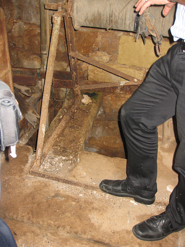 The grandfather of the currrent farmer dug this well by hand 120 meters deep, and it is still in use.