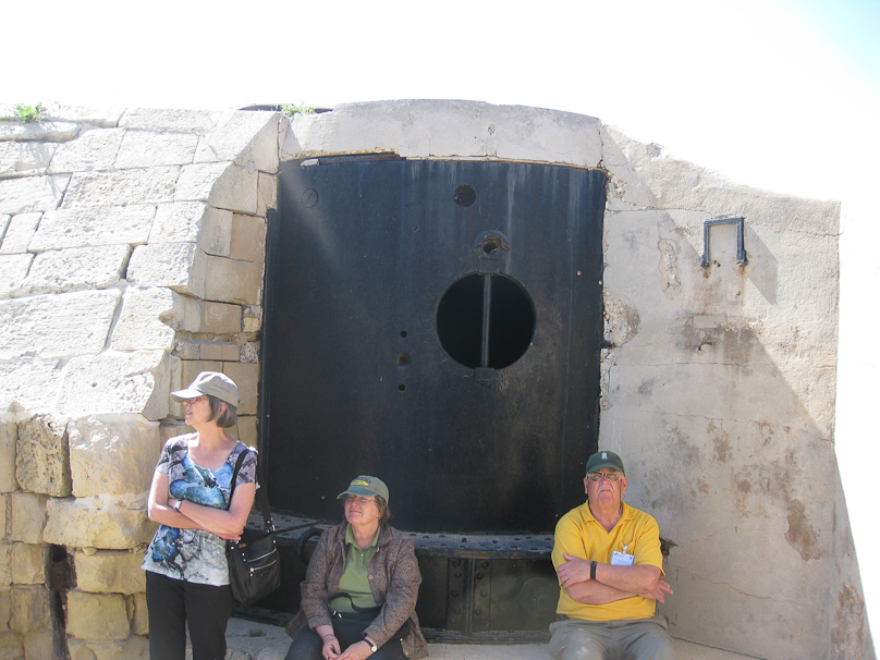 A gun would be traversed and depressed to point at this hole, from which a power charge and a shell would emerge and be rammed home by stream-driven hydraulic machinery. The gun would then be elevated and traversed toward the target and fired. One round every six minutes.