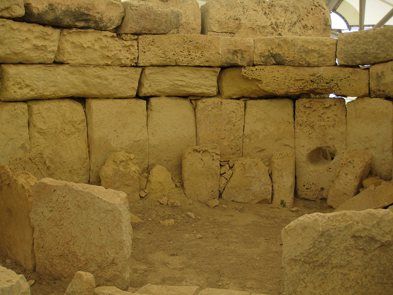 Hagar Qim inner wall.