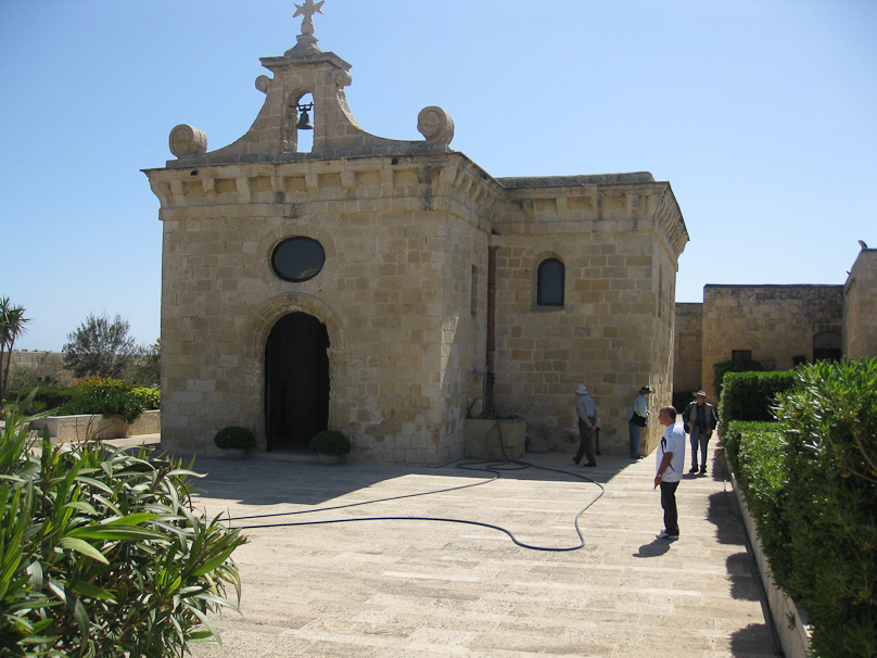 Chapel on top of Fort St. Angelo, part of the apartment of the representative of the Knights of St. John.