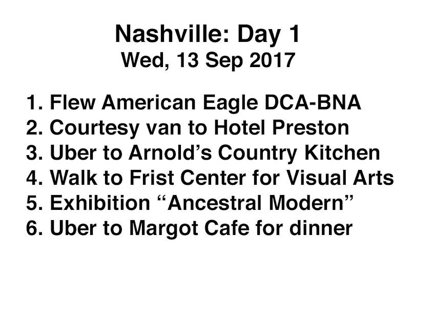 We flew into Nashville a day early, to see some things not on the SIA itinerary and to be ready for the optional tour the next day.