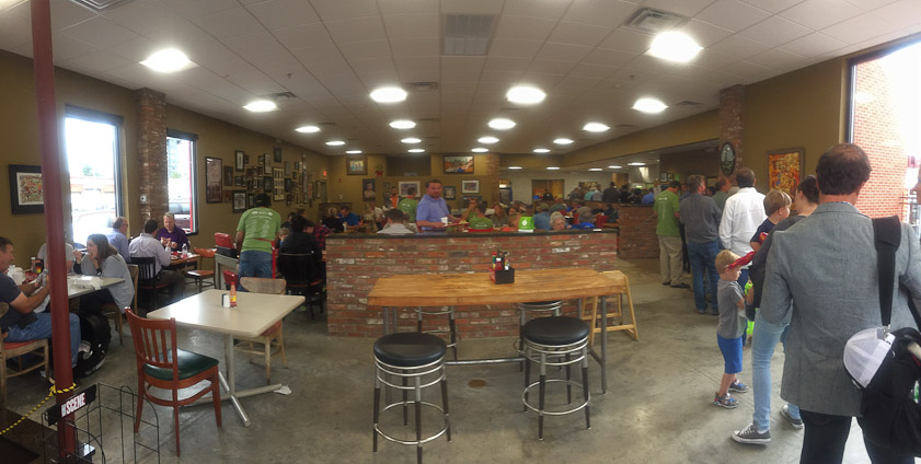 We used a list of 25 favorite restaurants published by the local newspaper, The Tennessean. Arnold's Country Kitchen was only open for lunch but was #4 on that list. You stood in line and were served from a cafeteria.  line.  http://www.tennessean.pcom/story/life/food/2016/06/06/jim-myers-top-25-restaurants-nashville/85211448/
