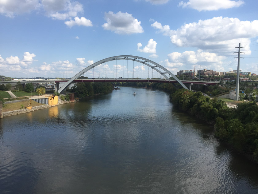 Another bridge next to the Shelby Street Bridge.