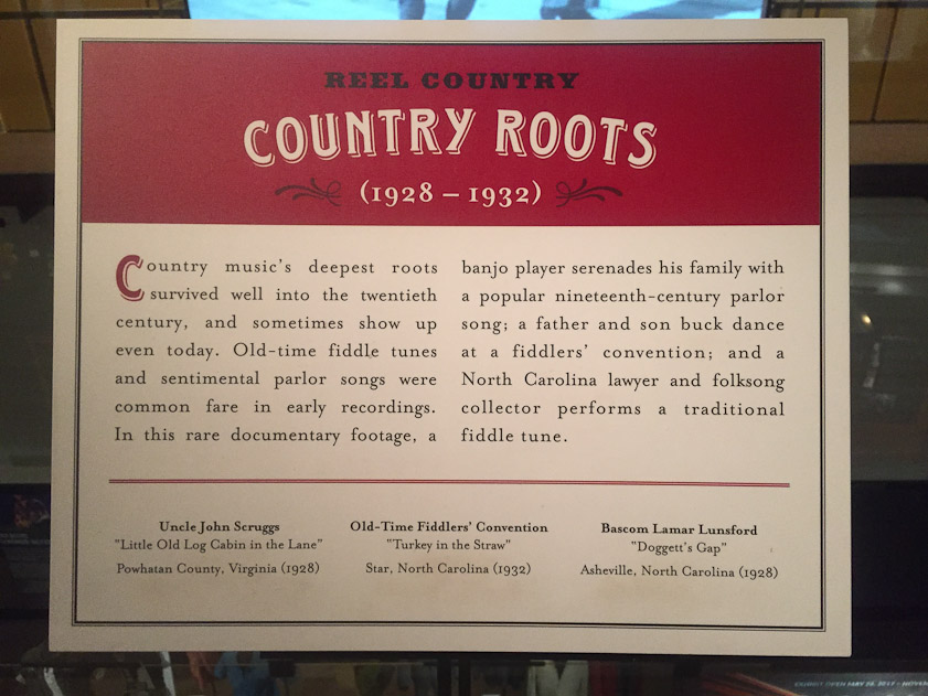 I was less interested in the many artifacts of country music stars than in the history of that kind of music.