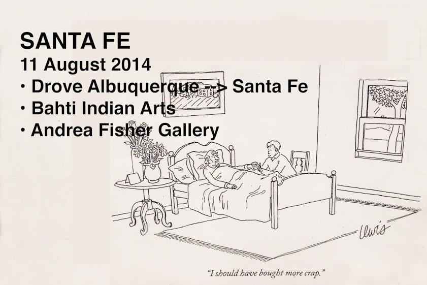 This cartoon was posted at Andrea Fisher Gallery to reassure people at the cash register.