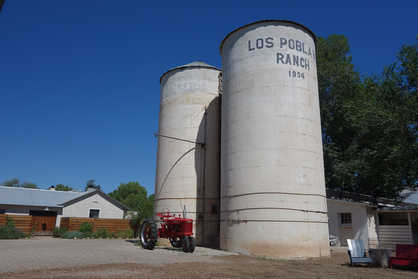 Los Poblanos is a farm (they raise lavendar) and fancy B&B. It is a mile east of our B&B, Cinnamon Morning.