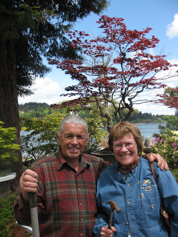 Dan had some very interesting things to telll us about making bonsai and when to trim.