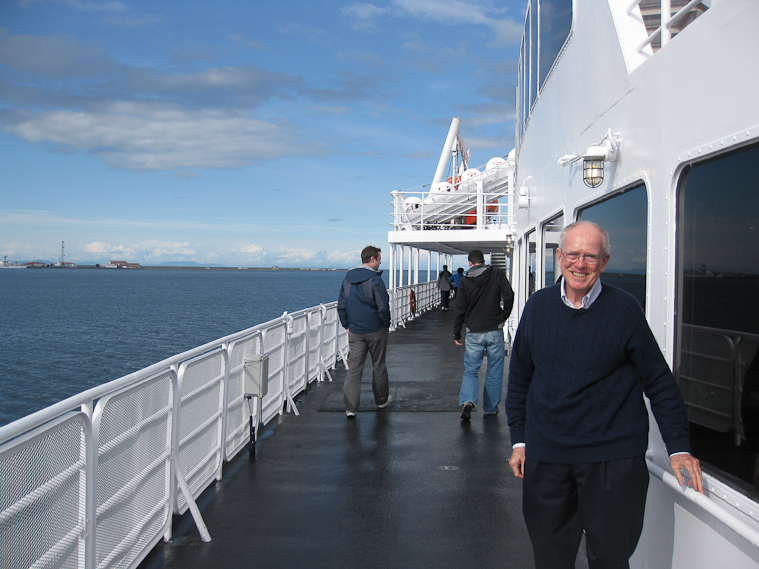 Me on our ferry to Victoria.