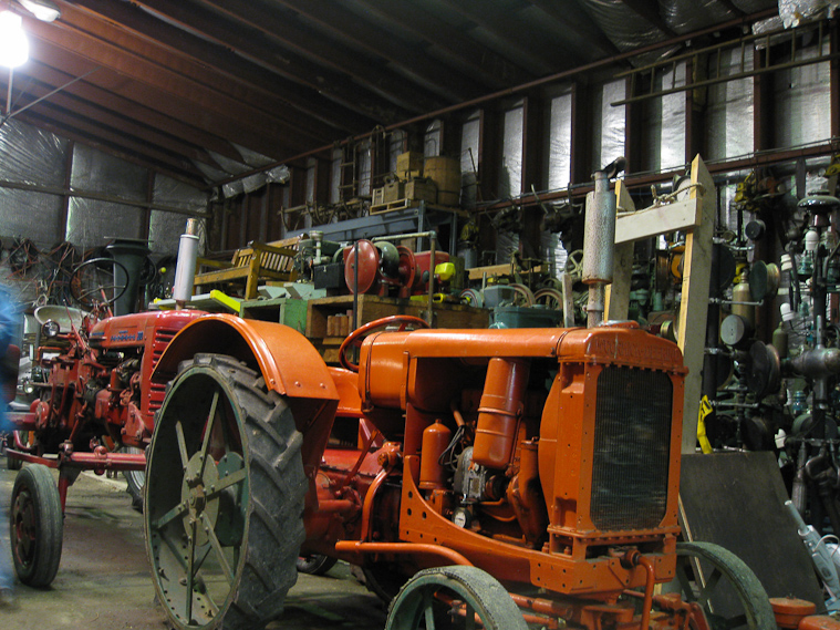 This is representative of the collection of the Saanich Heritage Acres, north of Victoria BC. They have many, sometimes rusty, pieces of agricultural machinery.