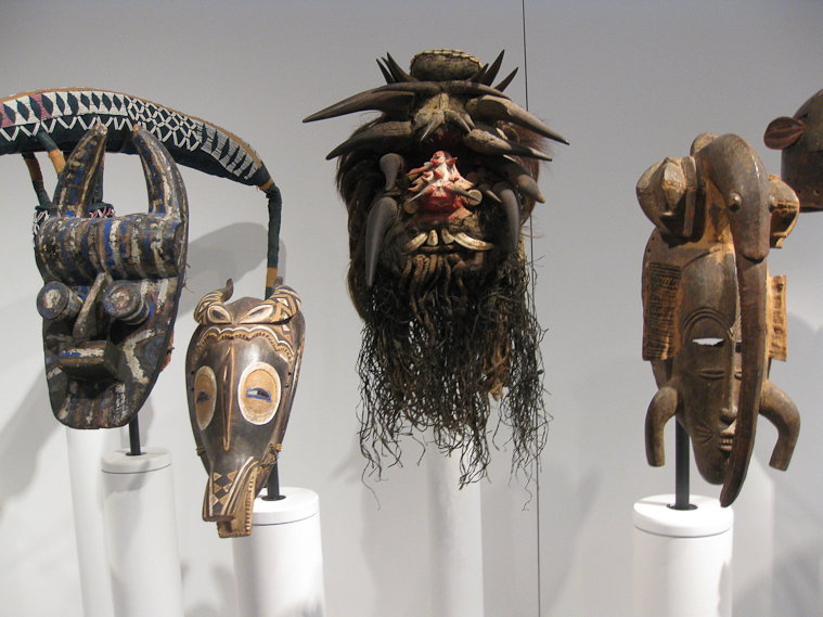 African masks at SAM.