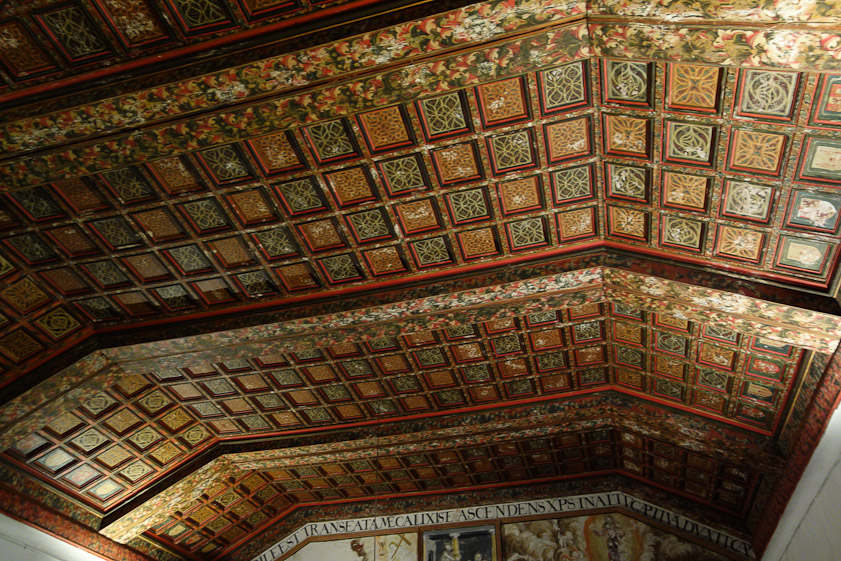 Ceiling in the Friars' Room.