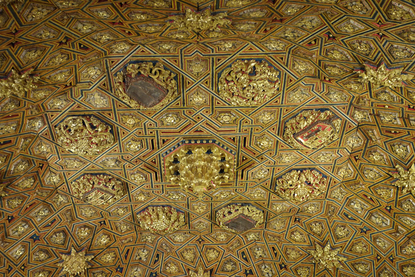 Ceiling in the chapter house.