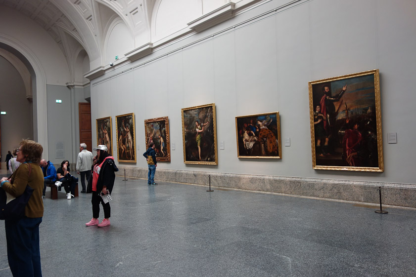 I got this one picture of the first gallery, with several wonderful paintings by Titian, before the guard told me to stop.