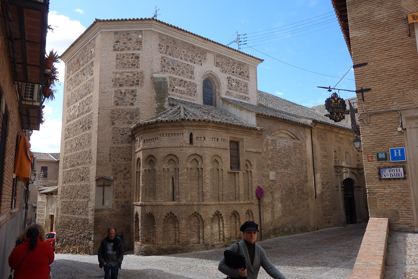 Our hotel in Toledo, the Santa Isabel, is next to the convent of Santa Isabel, with this lovely apse. Being a convent, we got no further inside than the shop selling cookies.