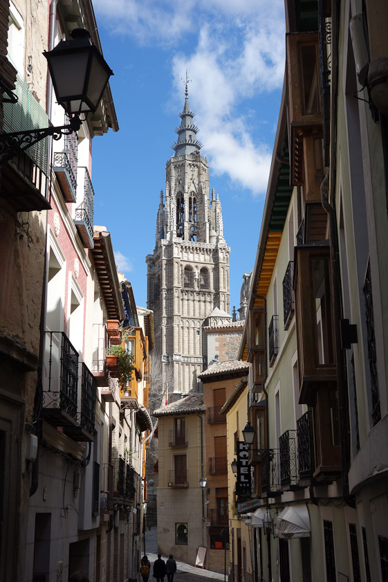 Turning left as we left our hotel we had this view of Toledo Cathedral.