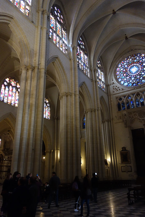 Toledo Cathedral, looking west.