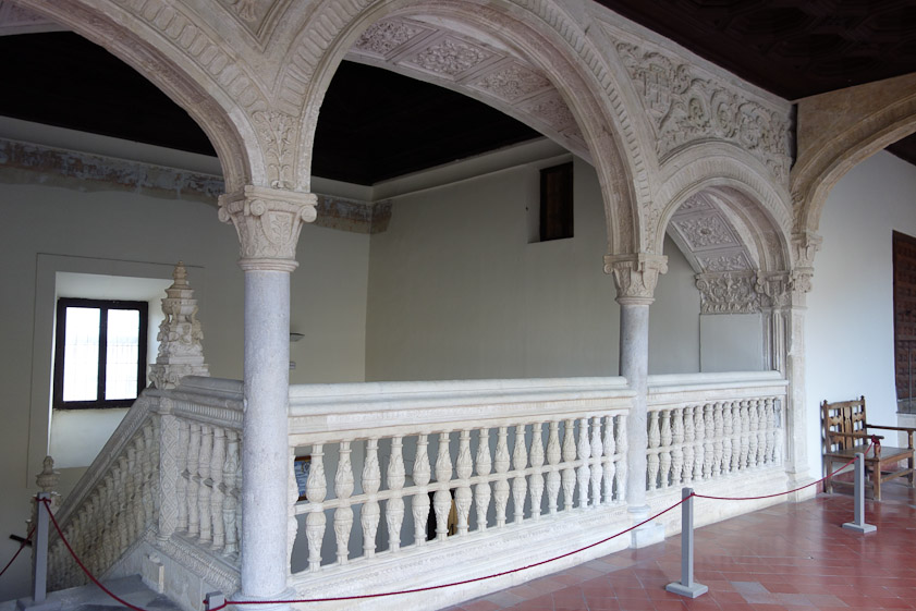 The top of the staircase.