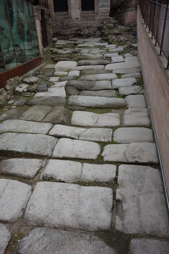 Roman road outside the Mezquita.