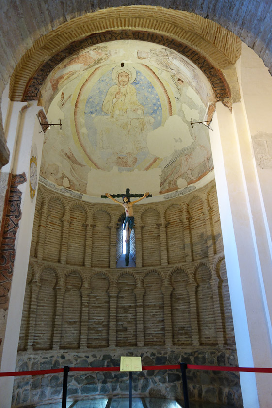 The interior of the apse.