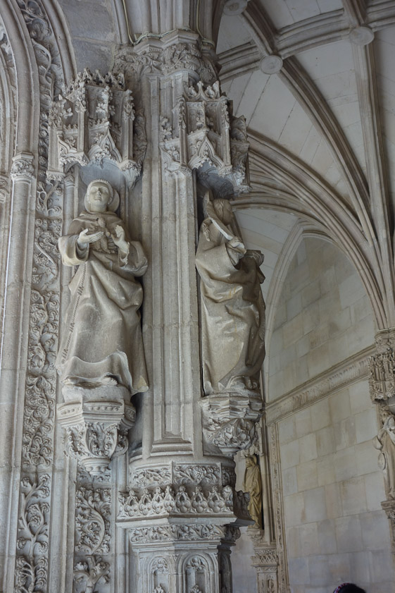 The monastery was damaged by the French in 1808 and abandoned in 1835. Restoration began in 1883 but not completed until 1967. Some of the stone carvng is therefore modern.