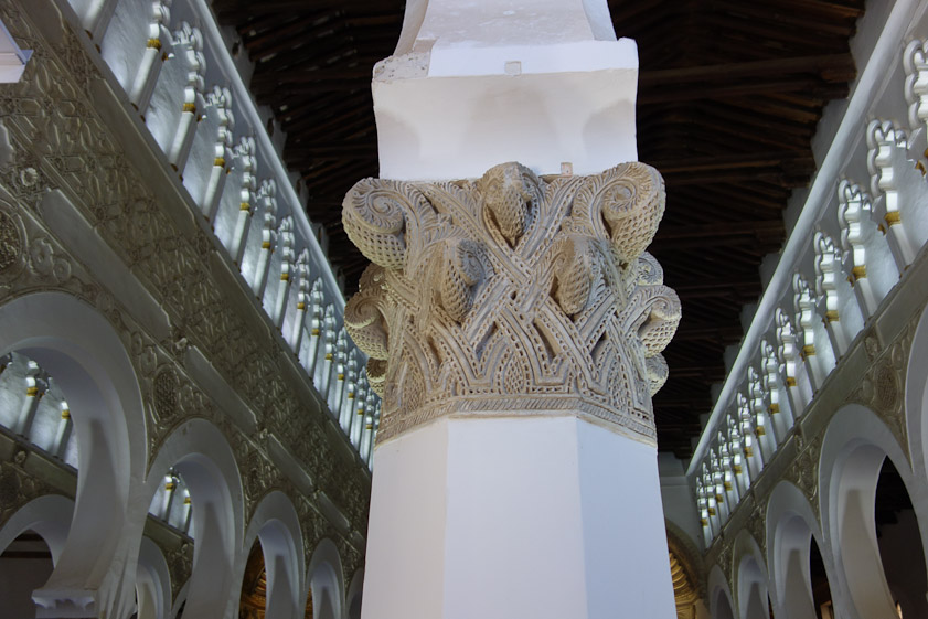 Santa Maria la Blanca started in the 13c as the Ibn Shoshan synagogue.