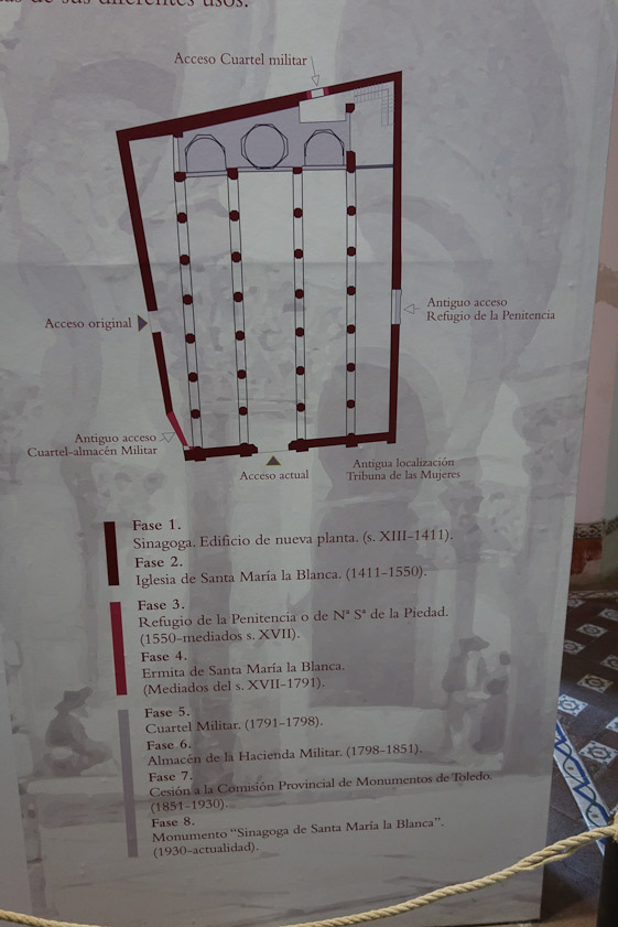 Curiously, no two outside walls are parallel, though the columns are regular.