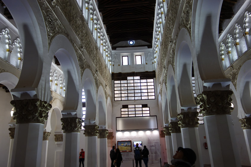 The west wall is an open screen. That and the clerestory let in a lot of light.