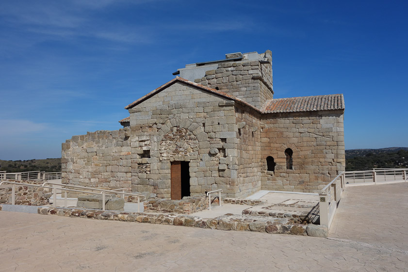 Just north of San Martin de Montalban was our first destination after Toledo,  Santa Maria de Melque, a very rare survivor of the Visigothic era, which ended in 711. A Visigothic nobie is thought to have founded it as his burial place; there is a niche for this in the south transept (on the right).