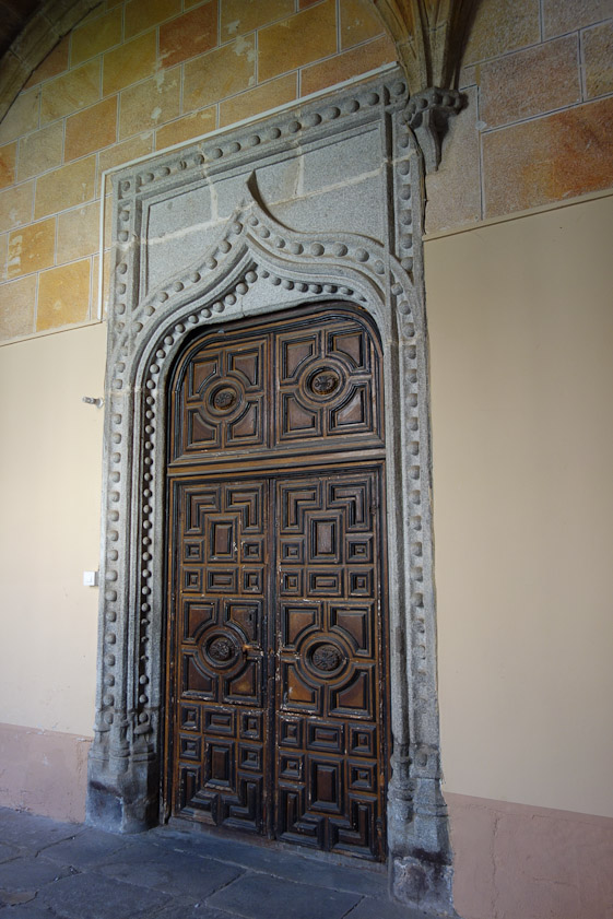 The doorways off the cloister are all diferent.
