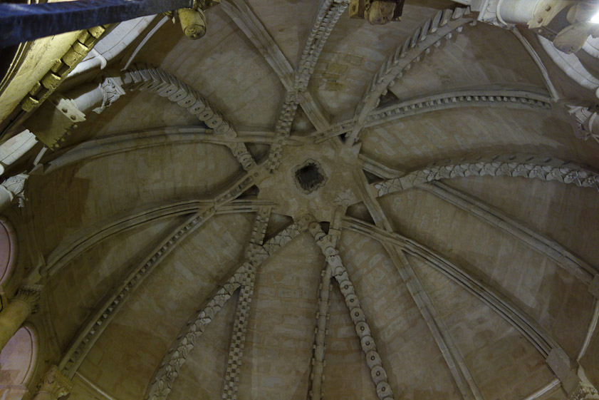 Vaulting in the Capilla San Salvador in the cloister of Salamanca Old Cathedral,